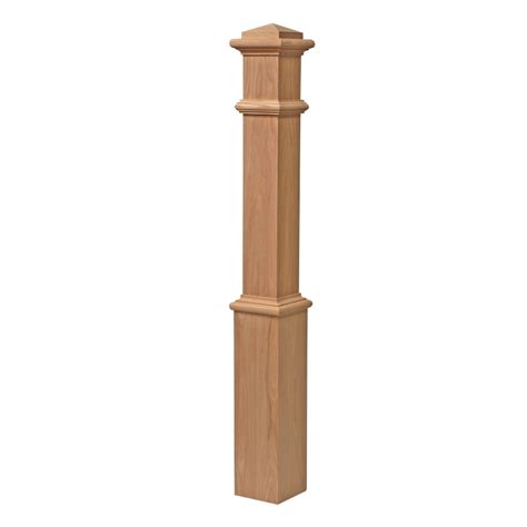 Use this interior newel as a starting newel or as a surfaced mounted balcony newel on post to post stairways. . Lowes newel post